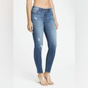 Eunina Distressed Blue Skinny Jeans